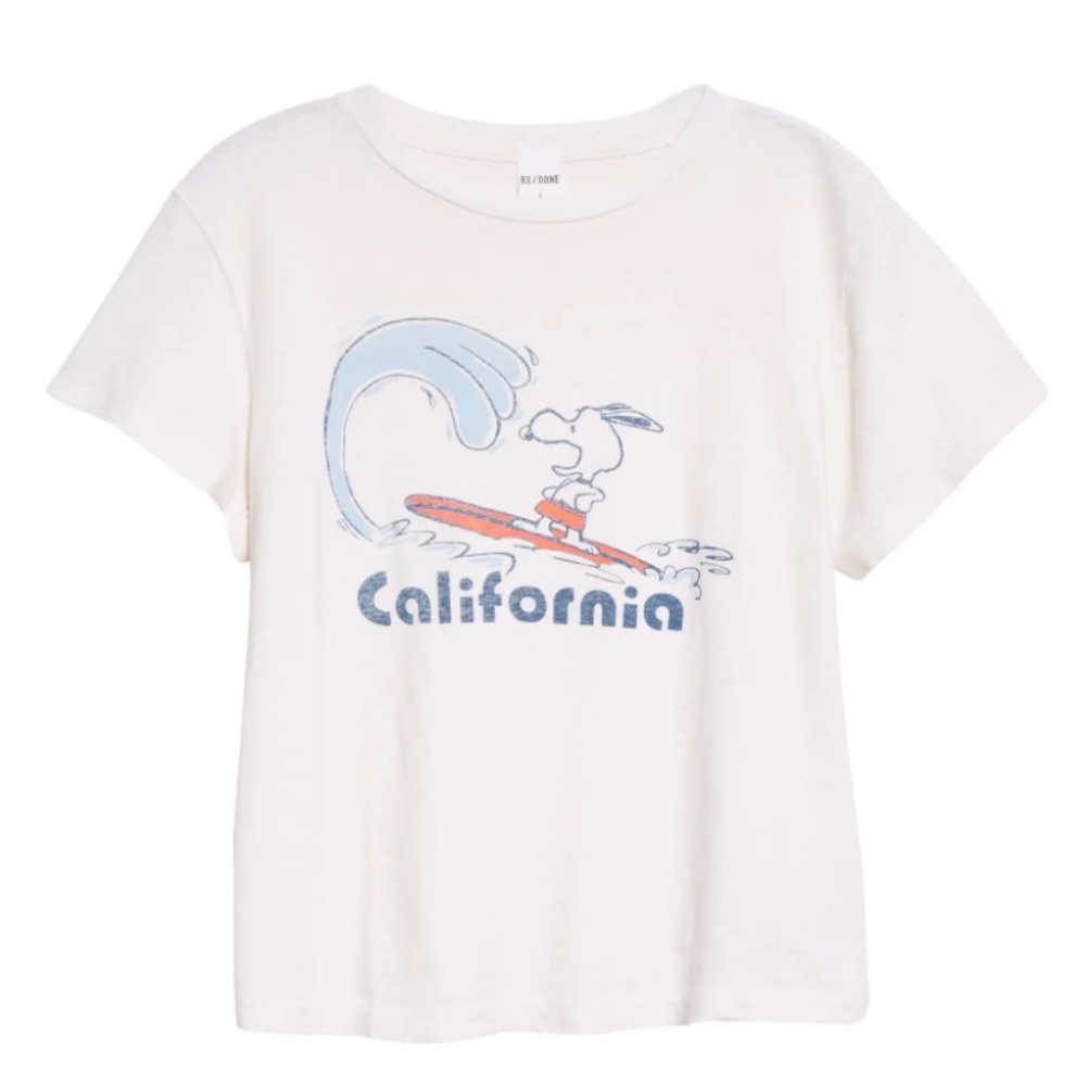 Re/Done California Snoopy Tee